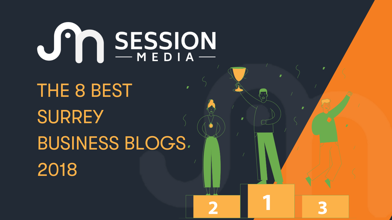 The 8 Best Surrey Business Blogs 2018 graphic